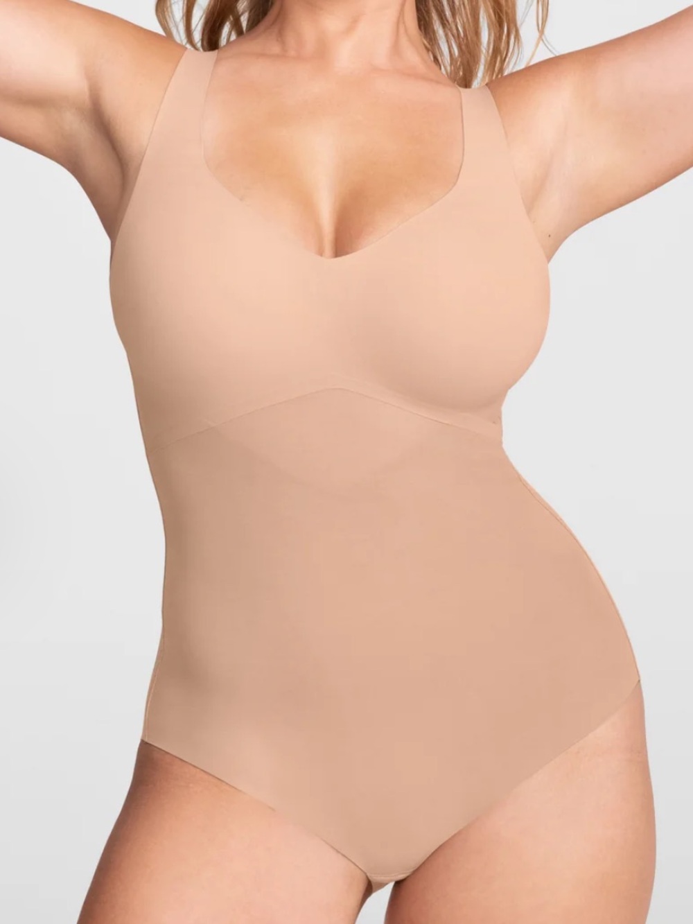 HoneyLove Tank Bodysuit Seamless Nude Shaping Bodysuit - Sleek Support 1X
